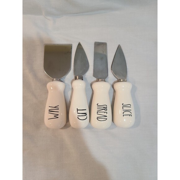 Rae Dunn Cheese Plate and Knife Set - Picture 4 of 6